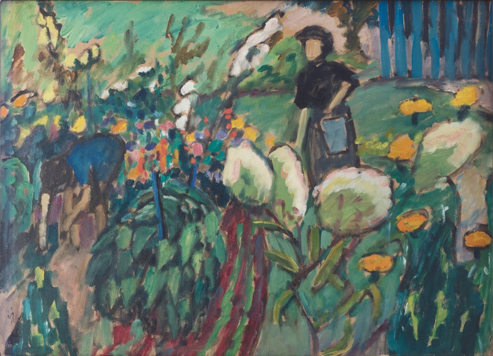 A garden painting by Gabriele Münter